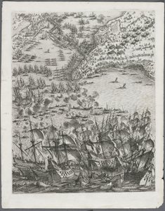 El asedio de La Rochelle: Placa 11, 1628-1630 de Jacques Callot
