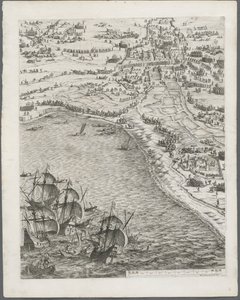 El sitio de La Rochelle: Lámina 12, 1628-1630 de Jacques Callot