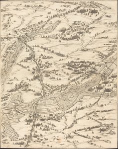 El asedio de La Rochelle [lámina 7 de 16, el conjunto comprende 1952.8.97-112], 1628-1631