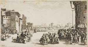 El mercado de esclavos de Jacques Callot