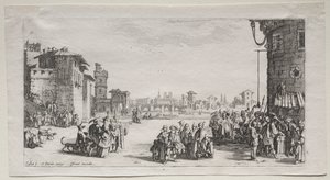 El mercado de esclavos, 1629 de Jacques Callot