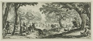 La Caza del Ciervo de Jacques Callot