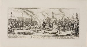 La Estaca, lámina trece de Las miserias de la guerra de Jacques Callot