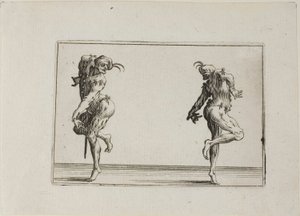 Los dos pantaloncitos de espaldas, de Los Caprichos de Jacques Callot