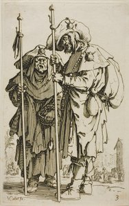 Los dos peregrinos, placa tres de Los mendigos