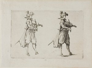 El violinista, de Los Caprichos de Jacques Callot