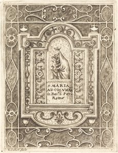 La Virgen en la columna, 1608-1611 de Jacques Callot