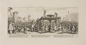 La rueda, lámina catorce de Las miserias de la guerra