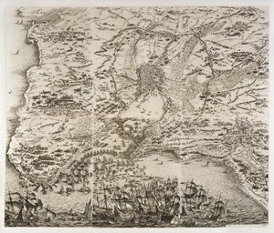 El sitio de La Rochelle ... de Jacques Callot