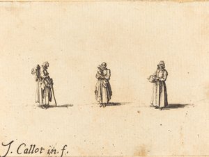 Tres mujeres, una sosteniendo a un niño, probablemente 1634