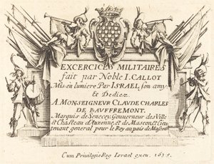 Página de Título para Los Ejercicios Militares, 1634-1635