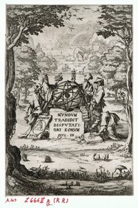 Portada de Sacra Cosmologia ... (grabado) de Jacques Callot