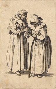 Dos Mujeres Mendigas de Jacques Callot