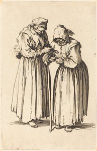 Dos mujeres mendigas, c. 1622 de Jacques Callot