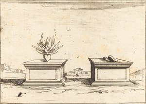 Dos corazones, 1628 de Jacques Callot