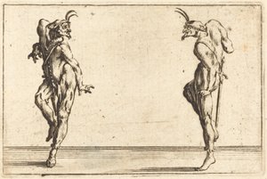 Dos pantalones bailando de Jacques Callot