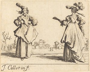 Dos Mujeres de Sociedad de Jacques Callot