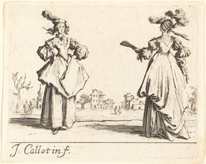 Dos mujeres de sociedad de Jacques Callot