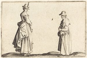 Dos Mujeres de Perfil de Jacques Callot