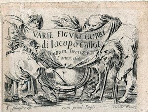 Varie Figure Gobbi, portada de 21 grabados ... (grabado) de Jacques Callot