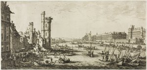 Vista del Louvre de Jacques Callot