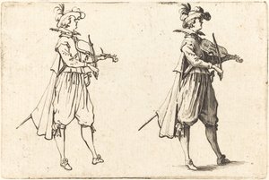 Violinista, c. 1622 de Jacques Callot