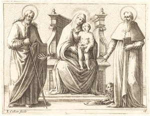 Virgen y niño con los santos Santiago y Jerónimo