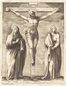 La Virgen y San Juan al pie de la cruz de Jacques Callot