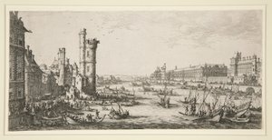 vista del louvre de Jacques Callot