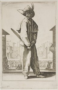 Zanni, de Tres cómicos italianos de Jacques Callot