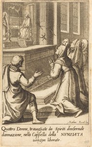 Cuatro Mujeres de Jacques Callot after Matteo Rosselli