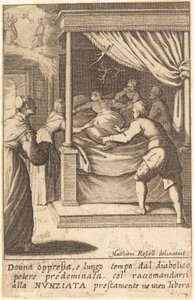 La mujer oprimida de Jacques Callot after Matteo Rosselli