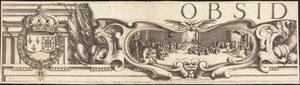 El asedio de La Rochelle [lámina 1 de 16; conjunto comprende 1952.8.97-112] de Jacques Callot and Abraham Bosse