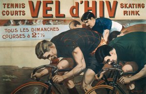 Carreras todos los domingos, cartel publicitario del Vel d