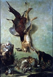 Naturaleza Muerta de Caza de Jacques Charles Oudry
