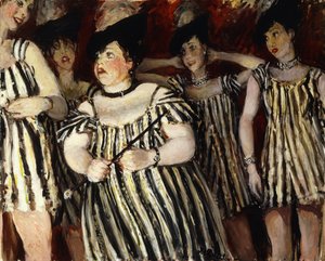 Fiesta de Miss Elsa Maxwell mostrando a Lady Peel a la derecha de Jacques Emile Blanche