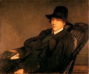 Retrato de Andre Gide 1869-1951, 1912 de Jacques Emile Blanche