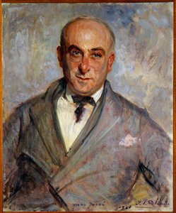 Retrato de Max Jacob (1876-1944) poeta francés de Jacques Emile Blanche