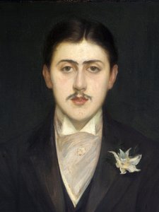 Detalle del retrato de Marcel Proust