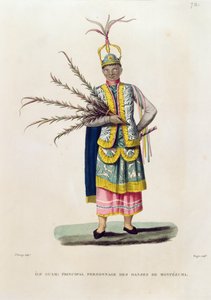Isla de Guam: Personaje principal de las danzas de Moctezuma, de 