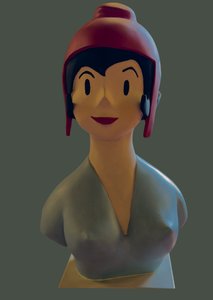 Busto de Marianne inspirado en J.Faizant (escultura)