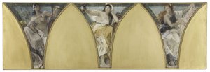 Boceto para el Ayuntamiento de París: Languedoc. Gascuña. Lyonnais, hacia 1888 (óleo sobre lienzo) de Jacques Fernand Humbert