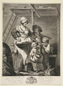 El vendedor de manzanas al horno de Jacques Firmin Beauvarlet
