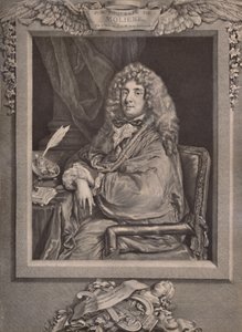 Molière, dramaturgo y actor francés, siglo XVIII de Jacques Firmin Beauvarlet