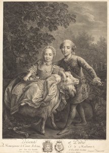 El Conde de Artois y su hermana Mademoiselle Clotilde