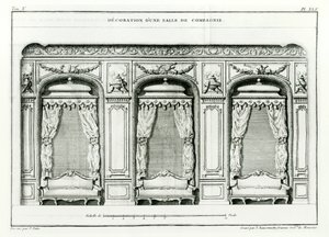 Un elegante salón parisino, principios de 1770, de Cours d