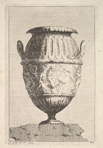 Diseño para un jarrón con un friso báquico, de: Jarrones, 1746 de Jacques Francois Joseph Saly