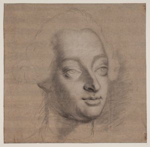 Retrato de Federico V. 3/4 Perfil de Jacques Francois Joseph Saly