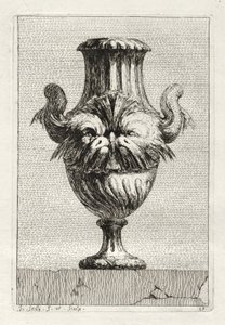 Suite de jarrones: Placa 10, 1746 de Jacques Francois Joseph Saly