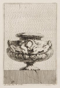 Suite de jarrones: Placa 13, 1746 de Jacques Francois Joseph Saly
